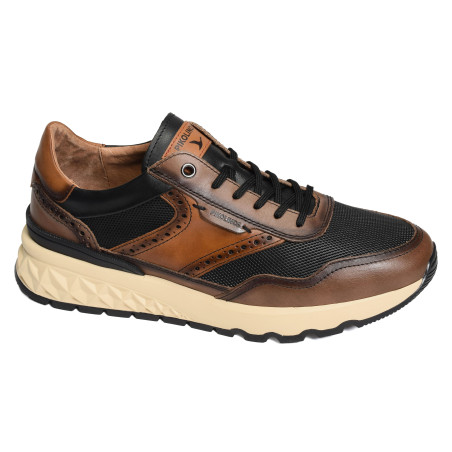 ARANDA 6380 Noir Marron, Baskets running Pikolinos