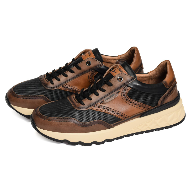 ARANDA 6380 Noir Marron, Baskets running Pikolinos