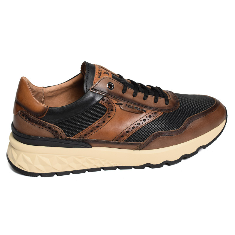 ARANDA 6380 Noir Marron, Baskets running Pikolinos