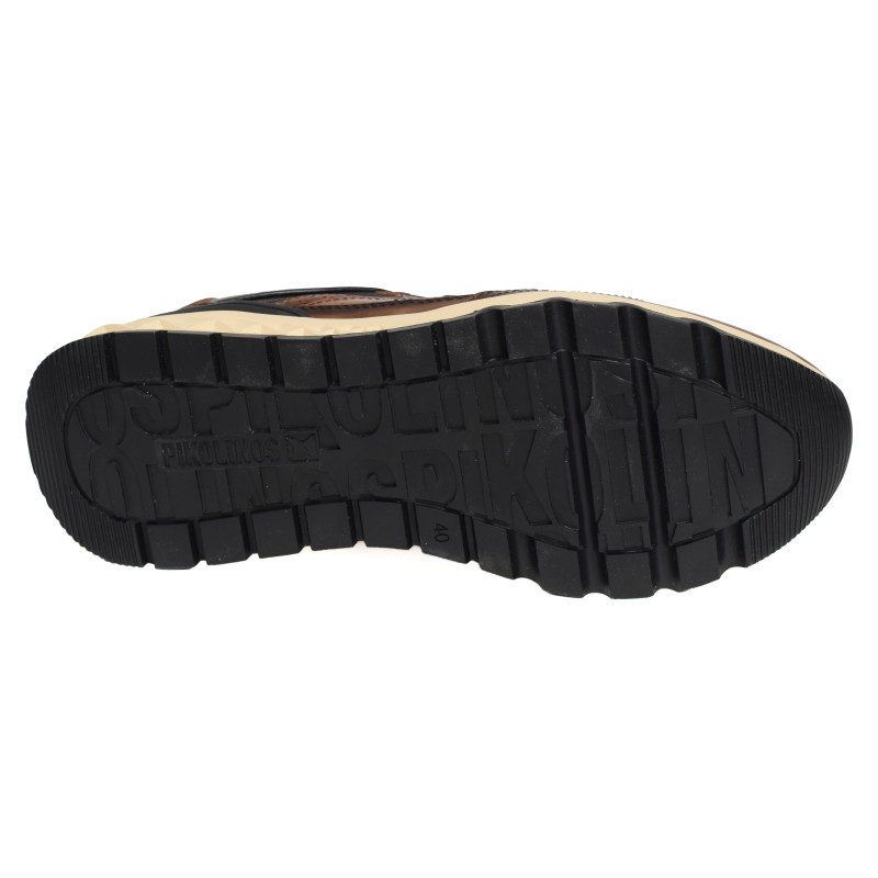 ARANDA 6380 Noir Marron, Baskets running Pikolinos