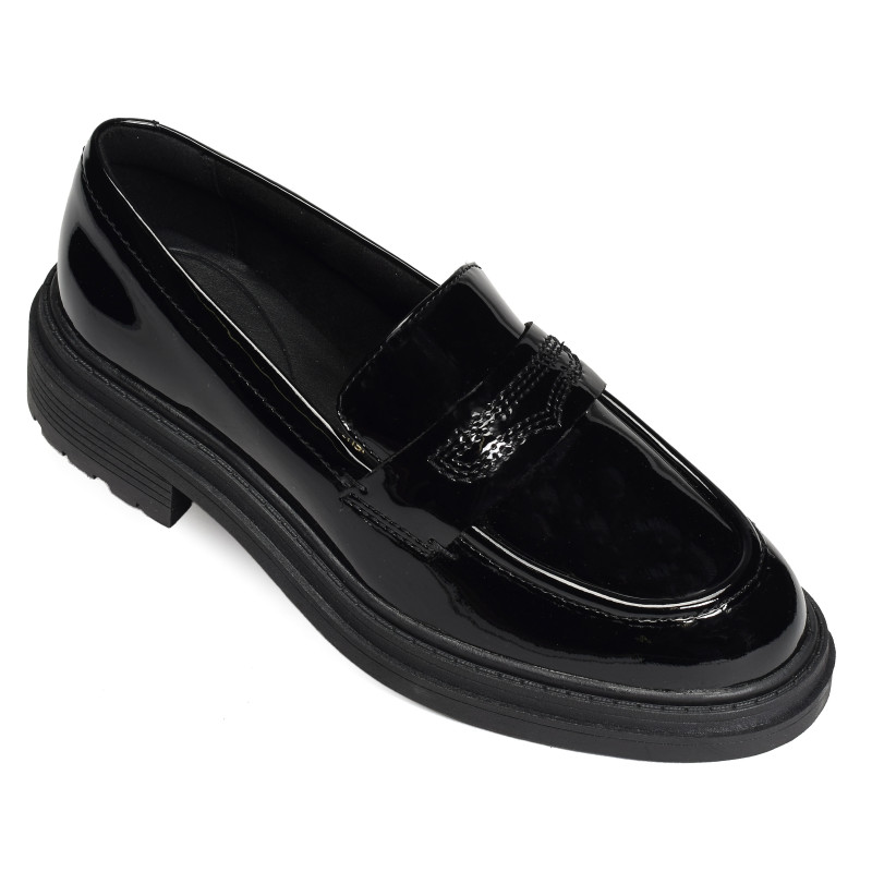 ORINOCO3 EDGE Verni Noir, Mocassins Clarks