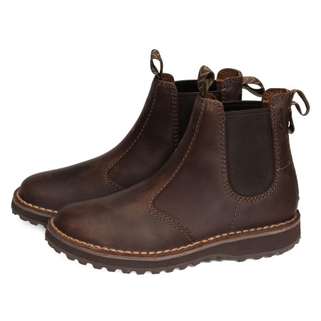 SOLSBURY EASY Marron, Chelsea boots Clarks