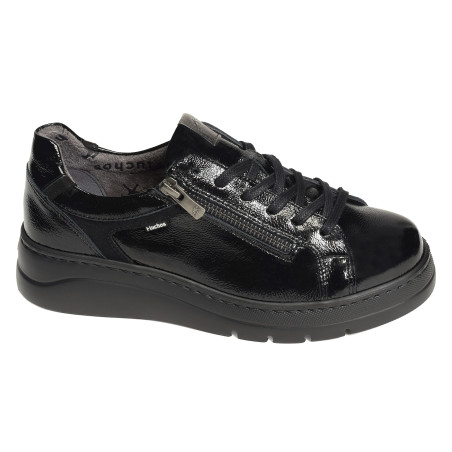 POMPAS F1666 Verni Noir, Sneakers basses Fluchos