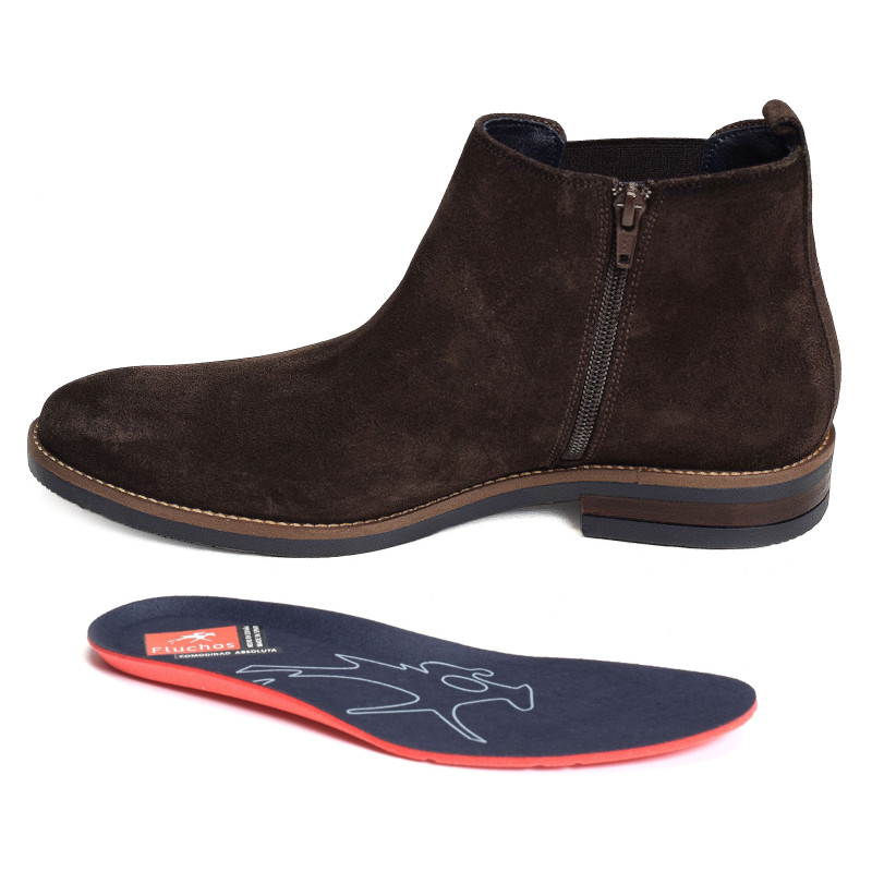 THEO F1690 Café, Bottines Fluchos