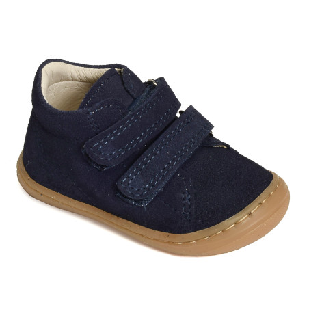 LOULOU Marine Beige, Chaussures à Scratch Bellamy