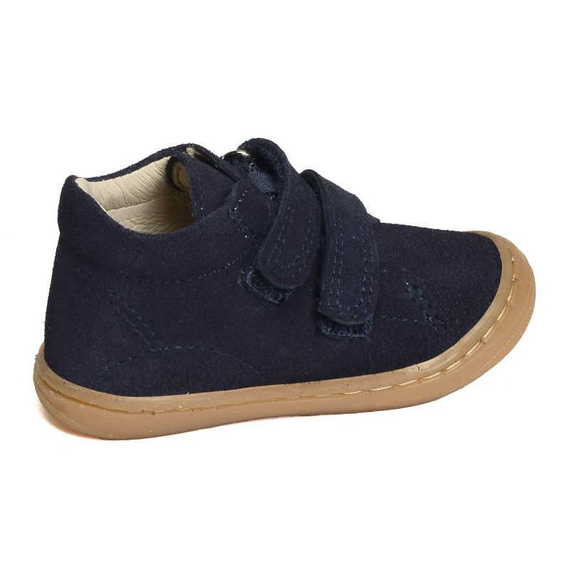 LOULOU Marine Beige, Chaussures à Scratch Bellamy