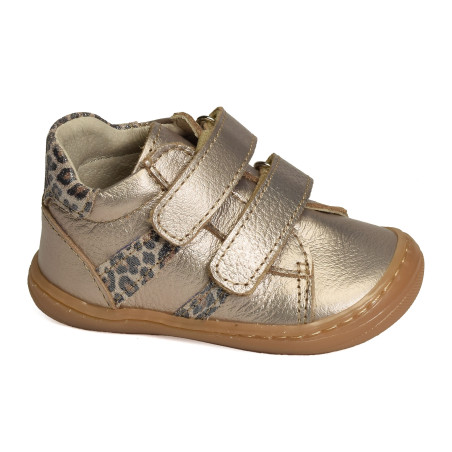 MINNIE Or Léopard, Chaussures à Scratch Bellamy