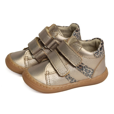 MINNIE Or Léopard, Chaussures à Scratch Bellamy