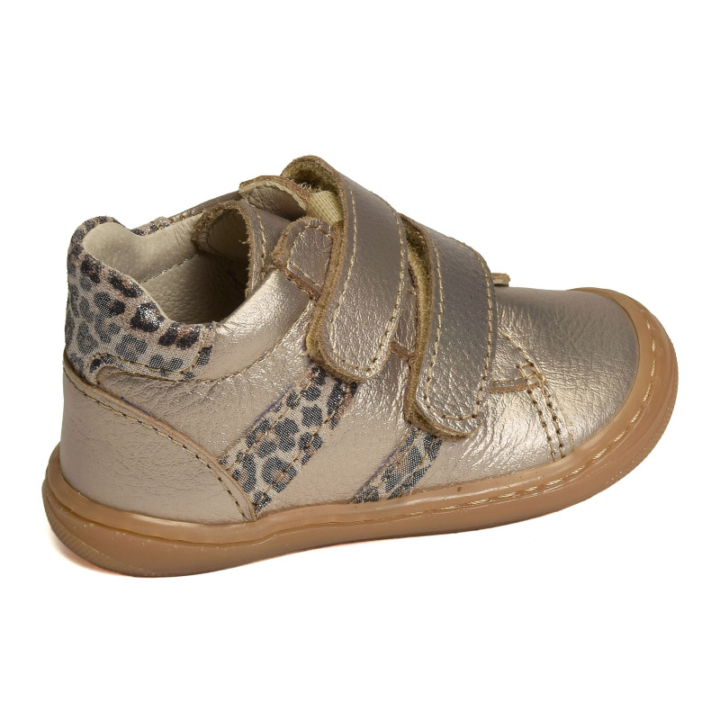 MINNIE Or Léopard, Chaussures à Scratch Bellamy