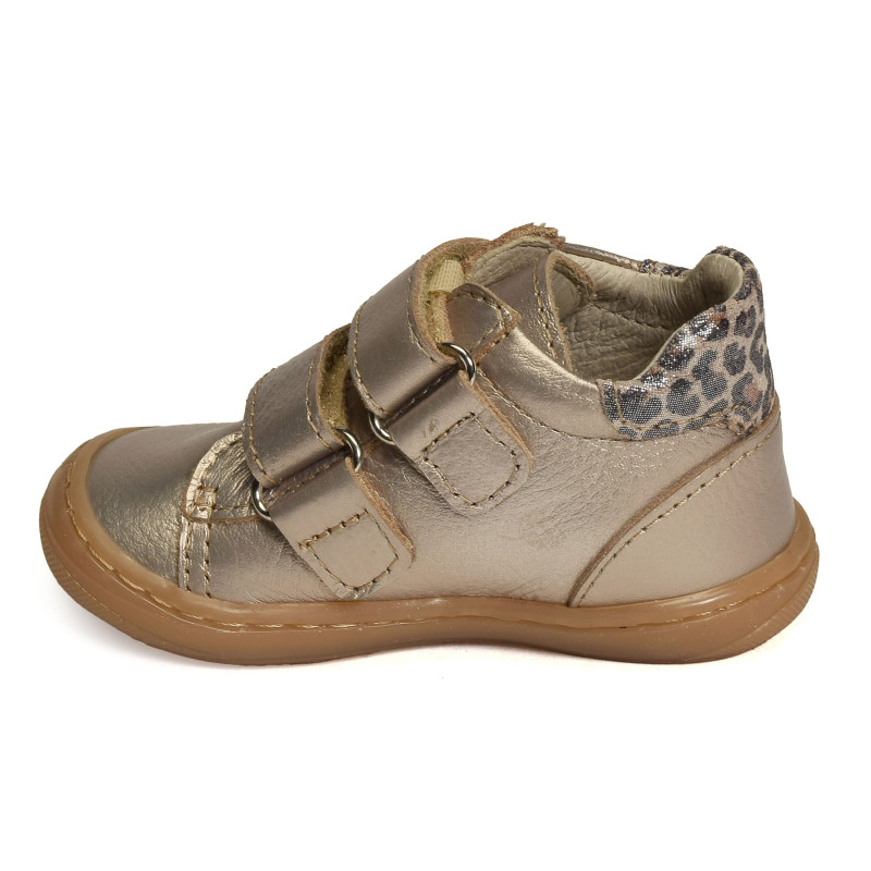 MINNIE Or Léopard, Chaussures à Scratch Bellamy