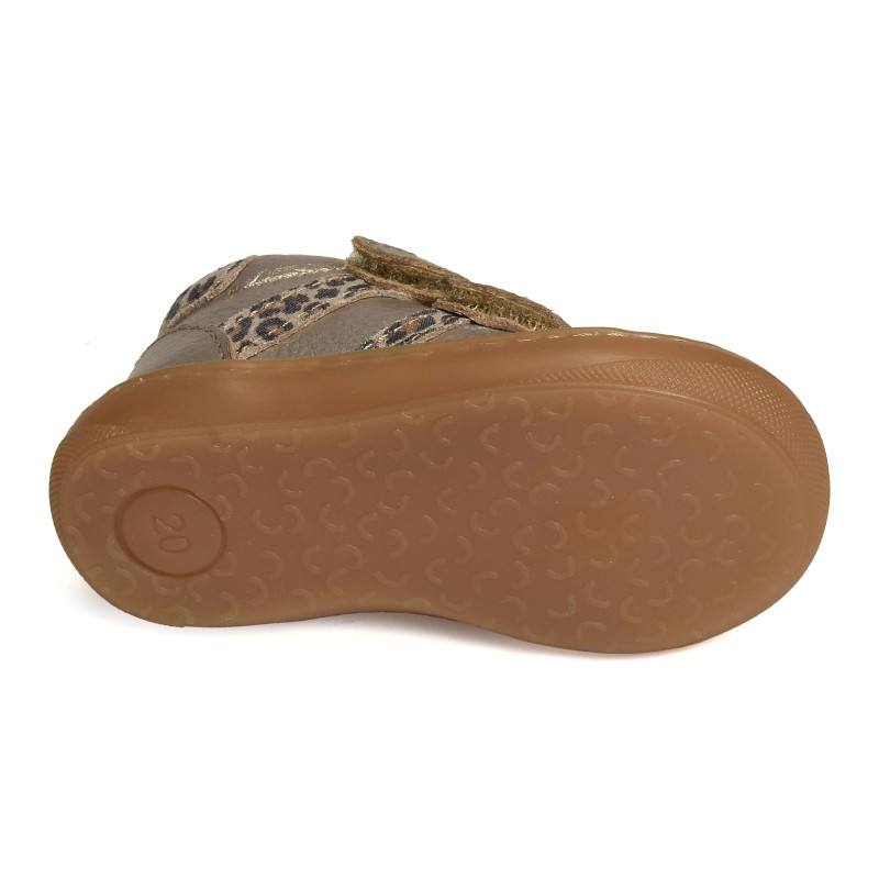 MINNIE Or Léopard, Chaussures à Scratch Bellamy