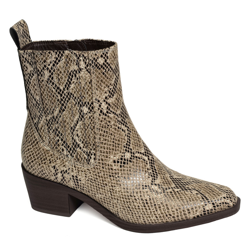 25311 Beige Serpent, Santiags  Tamaris