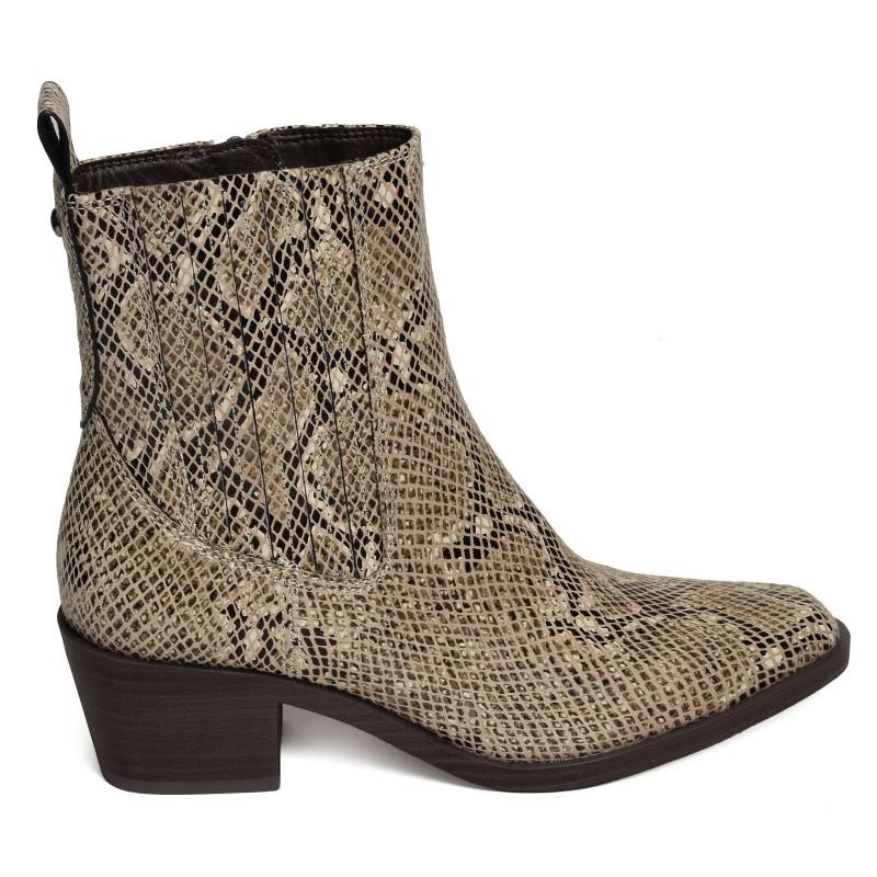 25311 Beige Serpent, Santiags  Tamaris