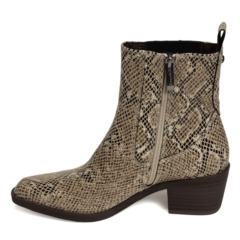 25311 Beige Serpent, Santiags  Tamaris