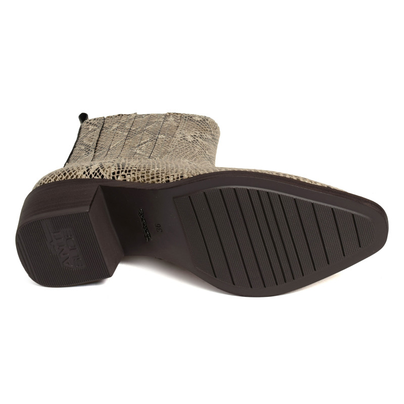 25311 Beige Serpent, Santiags  Tamaris