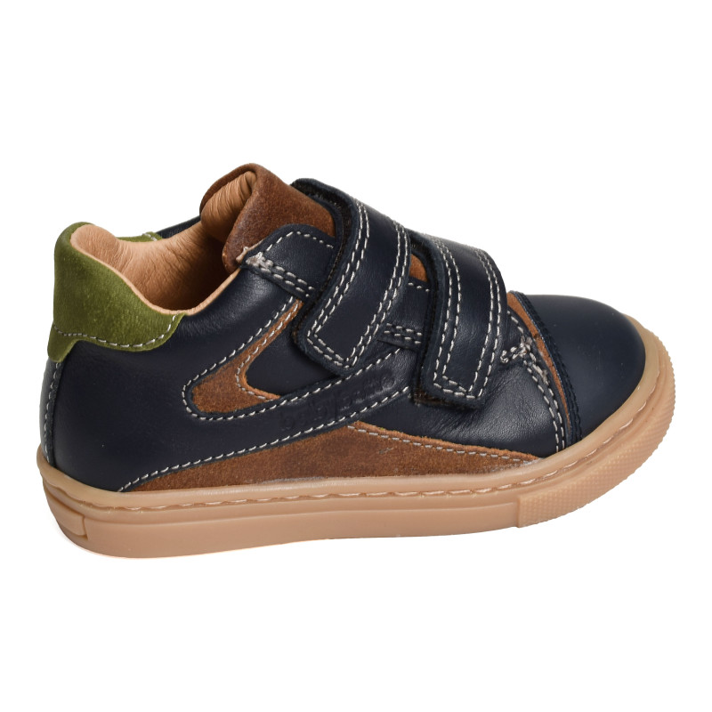 ANDROID VELCRO Marine Marron, Chaussures à Scratch Babybotte