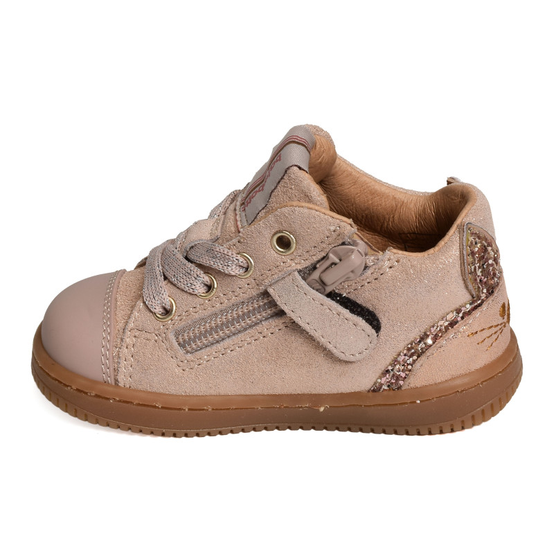 FRIMOUSSE Rose Clair, Chaussures à Lacets Babybotte