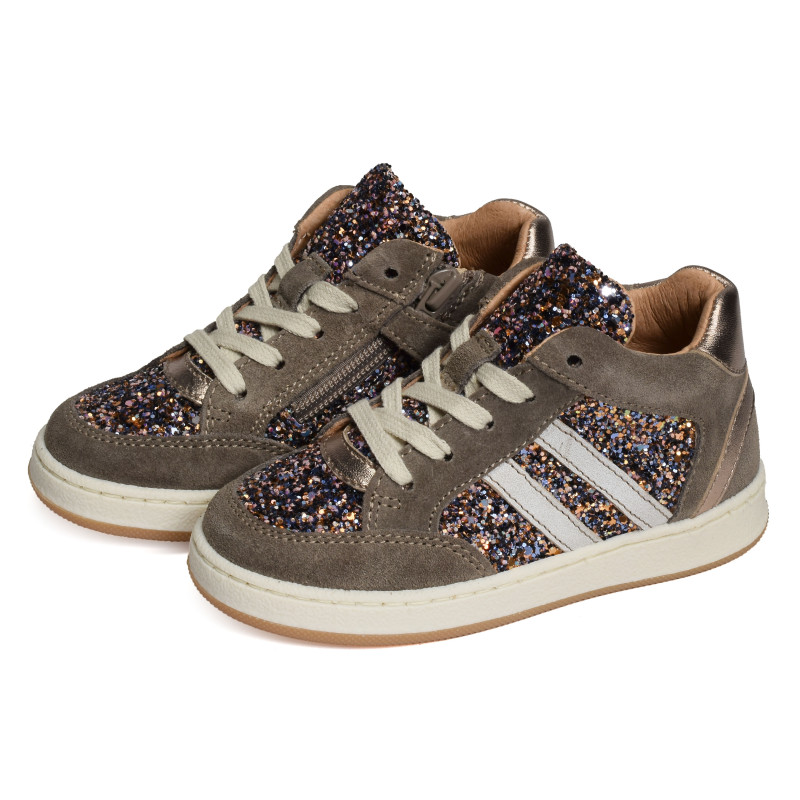KOLYNE Taupe Multicolore, Chaussures à Lacets Babybotte