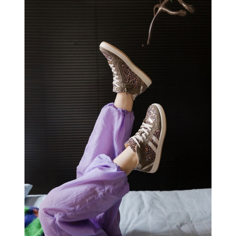 KOLYNE Taupe Multicolore, Chaussures à Lacets Babybotte