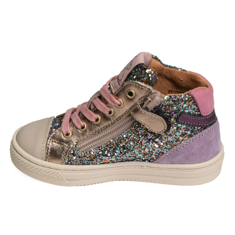 7289 Rose Multicolore, Chaussures à Lacets Romagnoli