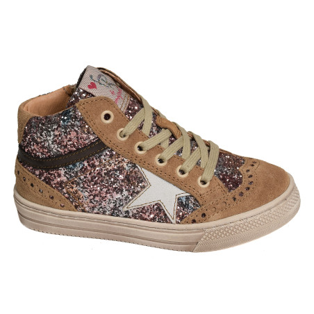 7424 Camel Multicolore, Chaussures à Lacets Romagnoli
