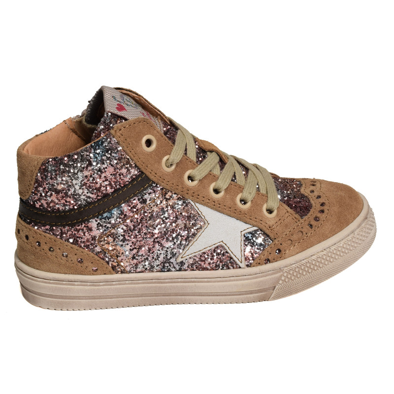 7424 Camel Multicolore, Chaussures à Lacets Romagnoli