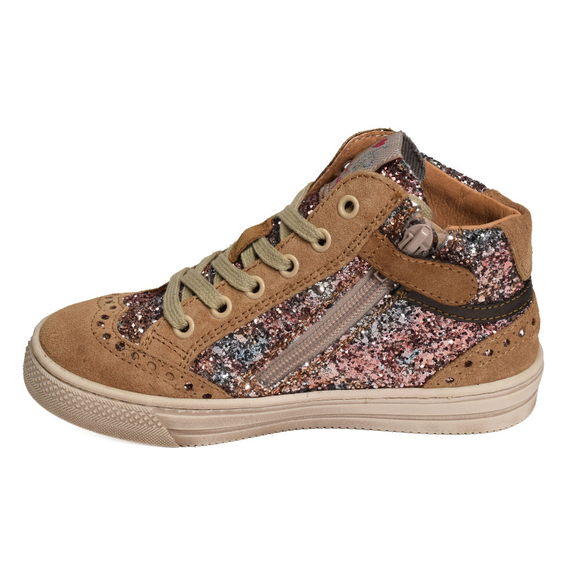 7424 Camel Multicolore, Chaussures à Lacets Romagnoli