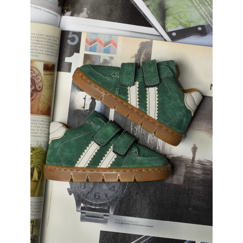 FAREL VELCRO Vert, Chaussures à Scratch Babybotte