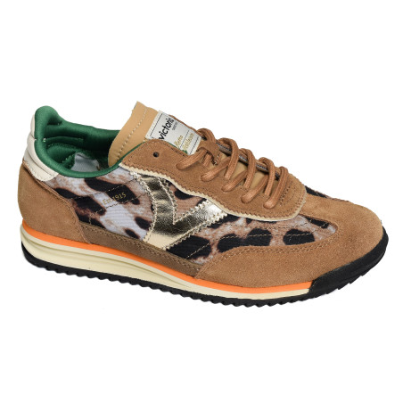 1158103 Camel Léopard, Baskets running Victoria