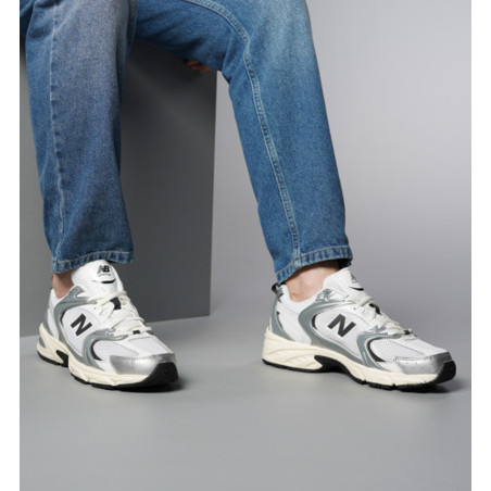 U530 Blanc Gris, Baskets running New Balance