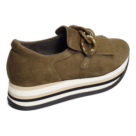 ADAYA Kaki, Mocassins Softwaves
