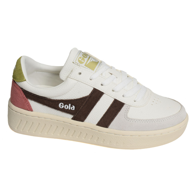 GRANDSLAM TRIDENT Blanc Marron, Sneakers basses Gola