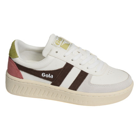 GRANDSLAM TRIDENT Blanc Marron, Sneakers basses Gola