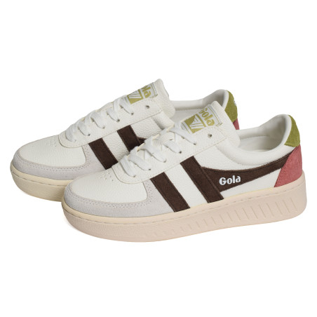 GRANDSLAM TRIDENT Blanc Marron, Sneakers basses Gola