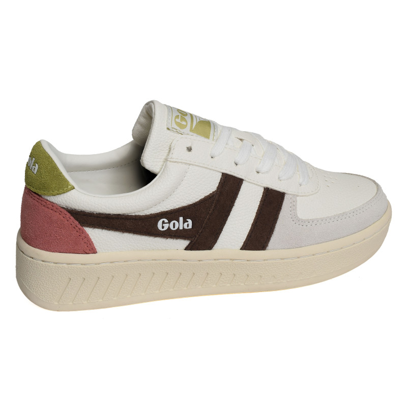 GRANDSLAM TRIDENT Blanc Marron, Sneakers basses Gola