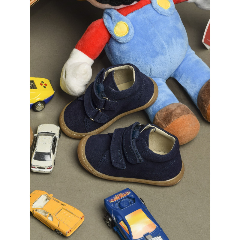 LOULOU Marine Beige, Chaussures à Scratch Bellamy