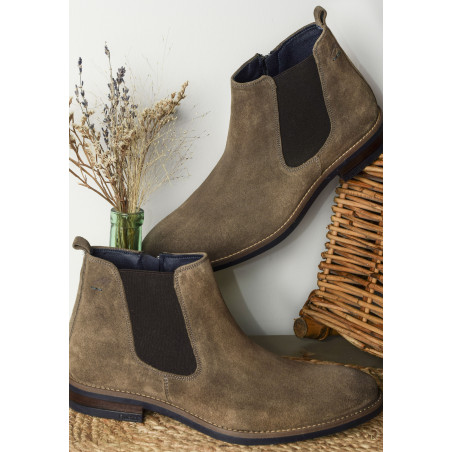 THEO F1690 Taupe, Bottines Fluchos