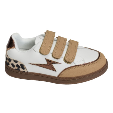 MINI OXANE Blanc Camel, Sneakers basses Vanessa Wu