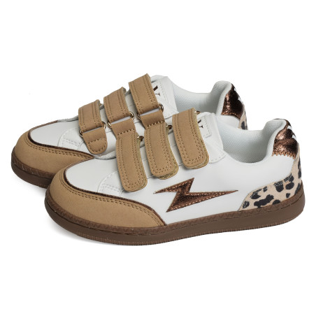 MINI OXANE Blanc Camel, Sneakers basses Vanessa Wu