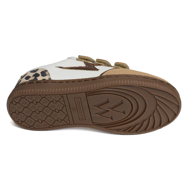 MINI OXANE Blanc Camel, Sneakers basses Vanessa Wu