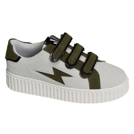XENIA Gris Kaki, Sneakers basses Vanessa Wu