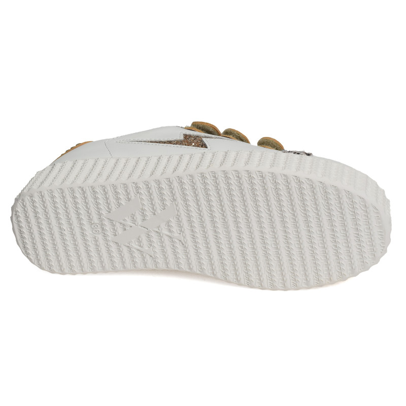 XENIA Blanc Or, Sneakers basses Vanessa Wu