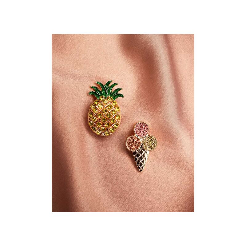 BIJOU ANANAS GLACE Multicolore, Bijoux de chaussures Froufrouz