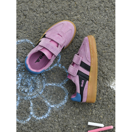 VIPER STRAP GIRL Rose Noir, Sneakers basses Gola