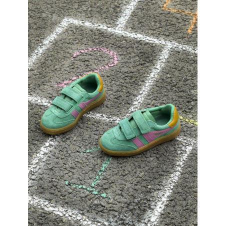 VIPER STRAP GIRL Vert Rose, Sneakers basses Gola