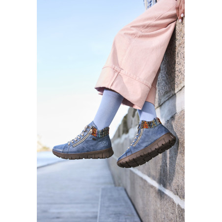 N1305 Bleu, Boots Rieker