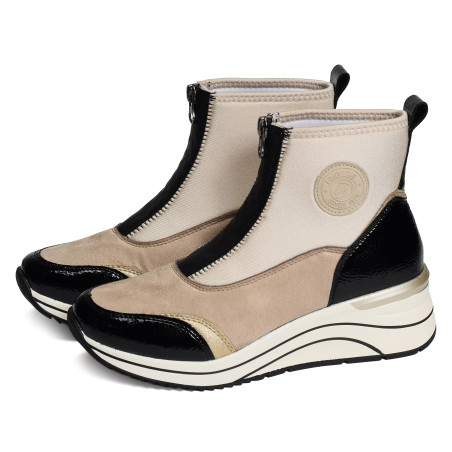 D0T78 Beige, Baskets montantes Remonte