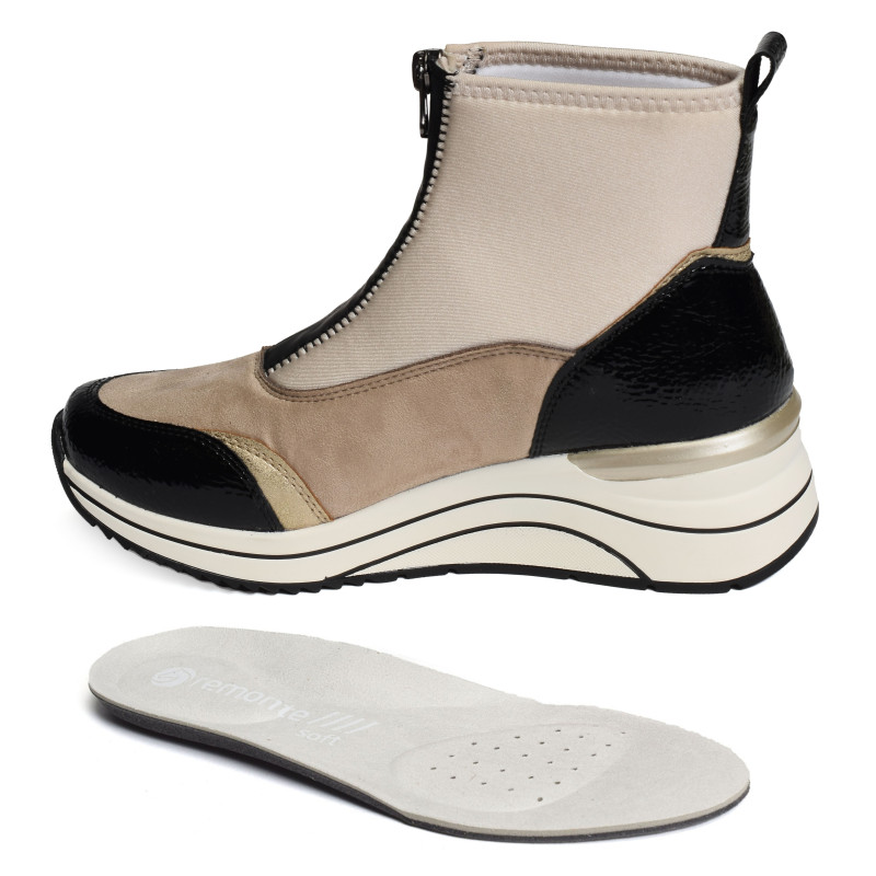 D0T78 Beige, Baskets montantes Remonte