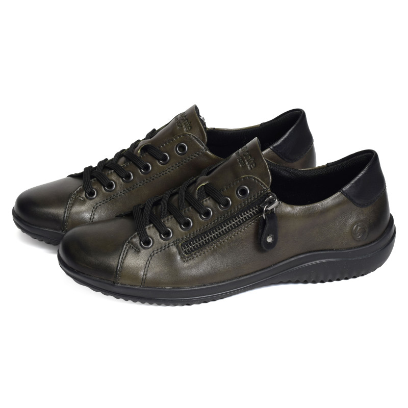 D1E03 Kaki, Sneakers basses Remonte