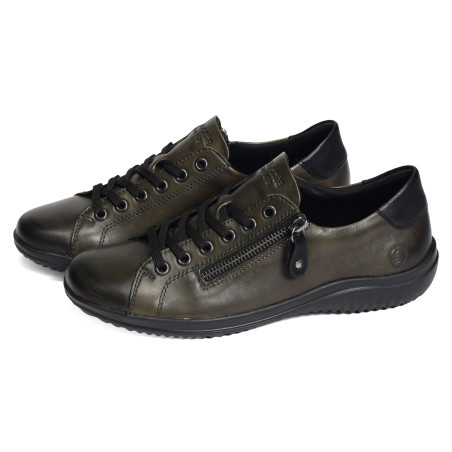 D1E03 Kaki, Sneakers basses Remonte